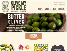 Tablet Screenshot of olivemypickle.com